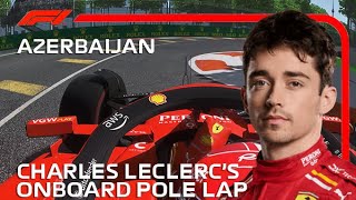 Charles Leclerc’s Pole Lap  2024 Azerbaijan Grand Prix  Assetto Corsa [upl. by Analem]