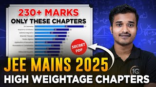 JEE Mains 2025 Most High Weightage Topics🔥How to Score 230 Marks in JEE Mains in Last 150 Days [upl. by Akenahc]