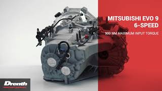 Drenth Gearboxes MITSUBISHI EVO 9 6 SPEED [upl. by Spenser140]