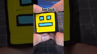 Geo Dash Polymer Clay Cane clayartwork geometrydash [upl. by Braden]