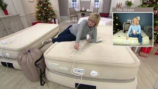 Aerobed Luxury 24quot Air Mattress w USB Charger amp 120V BuiltInPump on QVC [upl. by Aynekal]