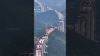 WORLDS LONGEST EXPRESS BRIDGE WAY UNDER CONSTRUCTION IN GUIZHOU bridge construction engineering [upl. by Yeleak]