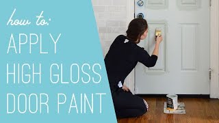 Painting A Paneled Door With High Gloss Paint [upl. by Hare509]