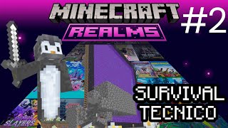 MINECRAFT BEDROCK TECNICO EN REALMS 2 [upl. by Rouvin452]