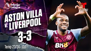 Aston Villa v Liverpool 33  Highlights amp Goles  Premier League  Telemundo Deportes [upl. by Pier]