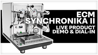 Coffee Seminar  ECM Synchronika II  Eureka Atom W 65 amp Varia VS6 [upl. by Ahsiral850]