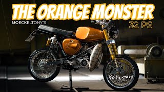 Ostblock MV  Simson 32PS EXTREM UMBAU  The Orange Monster Moeckeltony [upl. by Githens]