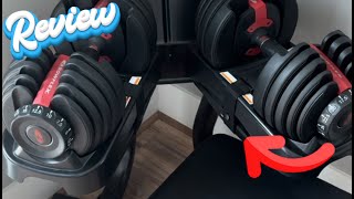 Bowflex SelectTech 552 Adjustable Dumbbells  Review [upl. by Ahseek41]