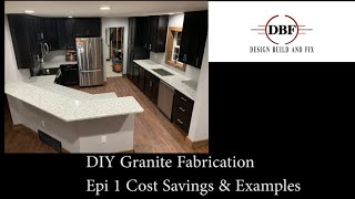 Granite Countertop DIY Episode 1 Cost Savings amp Example Projects [upl. by Ynner]