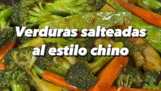 Verduras salteadas al estilo chino [upl. by Destinee]