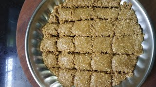 Tilachi Chikki  तीळाची चिक्की  तीळाची वडी  Sesame Seed Recipe  Healthy Recipe [upl. by Rhody]