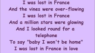 Lost in France Lyrics Bonnie Tyler [upl. by Bjork561]