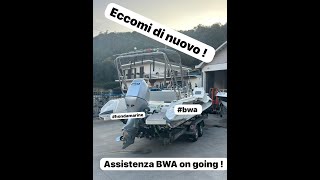 Traino gommone BWA in assistenza fino a Lecco [upl. by Noswad]