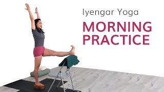 40 Mins Morning PracticeIyengar YogaRany Fetrix [upl. by Eelynnhoj574]