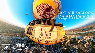 Hot Air Balloon in Turkey Cappadocia  Virtual Reality [upl. by Dnomad]