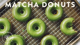 Matcha Green Tea Baked Donuts  HONEYSUCKLE [upl. by Alten]