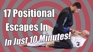 17 BJJ Positional Escapes In 10 Min  Mount amp Back Mount  Jason Scully [upl. by Lucey]