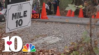 Runners take part in Cades Cove Loop Lope in the Great Smoky Mountains [upl. by Irma]