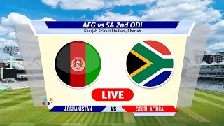 🔴AFG vs SA Live ODI  2nd  Afghanistan vs South Africa Live Cricket Match Today Score amp Commentary [upl. by Dorri]