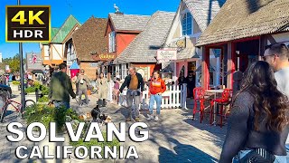 4K HDR Solvang California Walking Tour  2023 [upl. by Johnson]