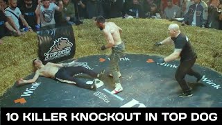 10 KILLER KNOCKOUTS IN TOP DOG  The Craziest Moments HD 2024 [upl. by Nalyorf]