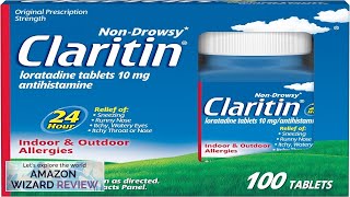 Claritin 24hr NonDrowsy Allergy Relief Loratadine Tablets 100ct Review [upl. by Aruabea]