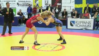 Klippan Lady Open 2013 Brottning Final Senior 55kg [upl. by Notnil]