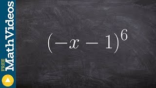 Binomial expansion with negative numbers [upl. by Neelyahs]