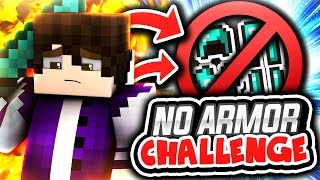 NO ARMOR CHALLENGE Minecraft Skywars [upl. by Teragramyram]