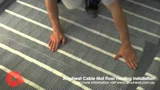 Amuheat Cable Mat Floor Heating Installation [upl. by Neslund]