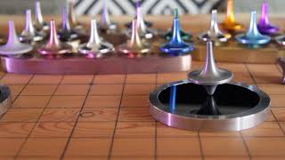 ForeverSpin Spinning Top  Tungsten  Heavy Top and imperfect throw led to wobbly Spin [upl. by Enahc685]