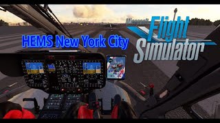 HEMS  SAR mission in New York City in the HPG H145 helicopter using the Action Pack for MSFS [upl. by Aday]