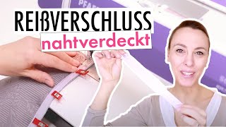 So geht´s nahtverdeckten Reißverschluss einnähen [upl. by Hawthorn]