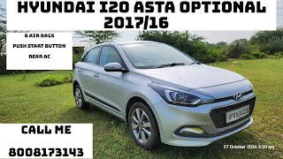 Hyundai i20 Asta Optional 201716 ⛽Diesel For Sale Haniya Car Decors  Guntur [upl. by Hafital]