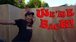 Making a Ticket Booth and Haunted Movie Theater  DIY Halloween Prop Idea [upl. by Ocirederf]