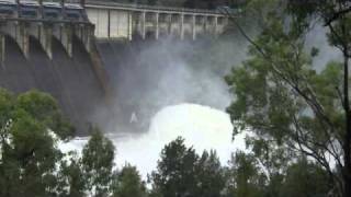 Brisbane Somerset and Wivenhoe Dam open flood gates [upl. by Rurik]