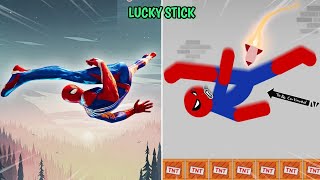 Spiderstickman vs Spiderman Funny Fails and Epic Moments  Like a boss compilation [upl. by Berga237]