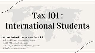 NonResident Tax Information Session [upl. by Ahsiekar585]