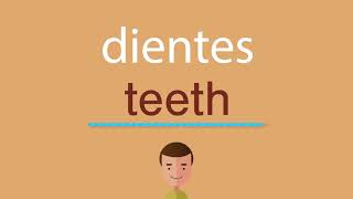 Cómo se dice dientes en inglés [upl. by Anthea]