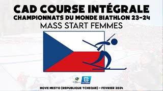 Biathlon  Mass Start Femmes  Nove Mesto RepubliqueTchèque CDM 2324  Replay CAD 18022024 [upl. by Iatnwahs]