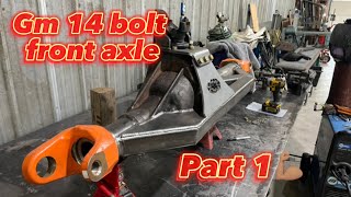 No more Dana 60 junk New 14 bolt front axle build part 1 fabricating the truss [upl. by Narib]