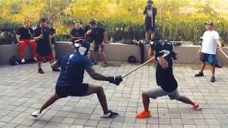 Full Contact Stick Fight with Slow Motion Play by Play and Action Zooming  Filipino Martial Arts [upl. by Itsim243]