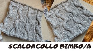 Scaldacollo ai ferri per bimboa Scaldacollo facile Tutorial [upl. by Eytteb]