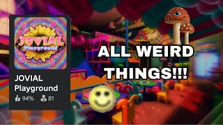 ALL WEIRD THINGS IN Jovial Playground“ Roblox 👁️ English HD 🍄 [upl. by Kit]