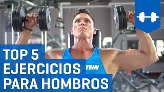 Top 5 Mejores Ejercicios Para Hombros con Mancuernas  Rutina para Deltoides [upl. by Cosimo]