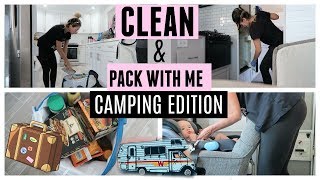 PACK amp CLEAN WITH ME FOR CAMPING IN THE RV [upl. by Durwin]