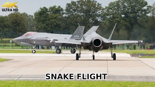 Snake Flight  RNLAF F35s 313 squadron  Volkel AB [upl. by Osnofla]