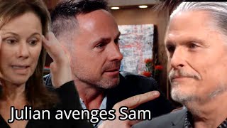 Julian appears at Sams funeral along with Alexis to avenge Sam General Hospital Spoilers [upl. by Seravaj]