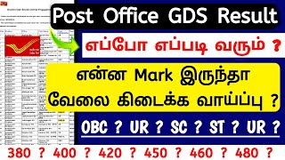 GDS Result எப்போ  Cut Off Details  india post office gds result 2024 tamil  jobs for you tamizha [upl. by Hecklau]