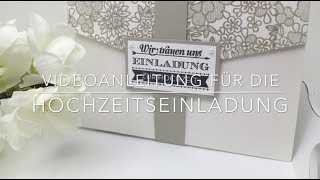 Videoanleitung für die Hochzeitseinladung [upl. by Aynotak523]